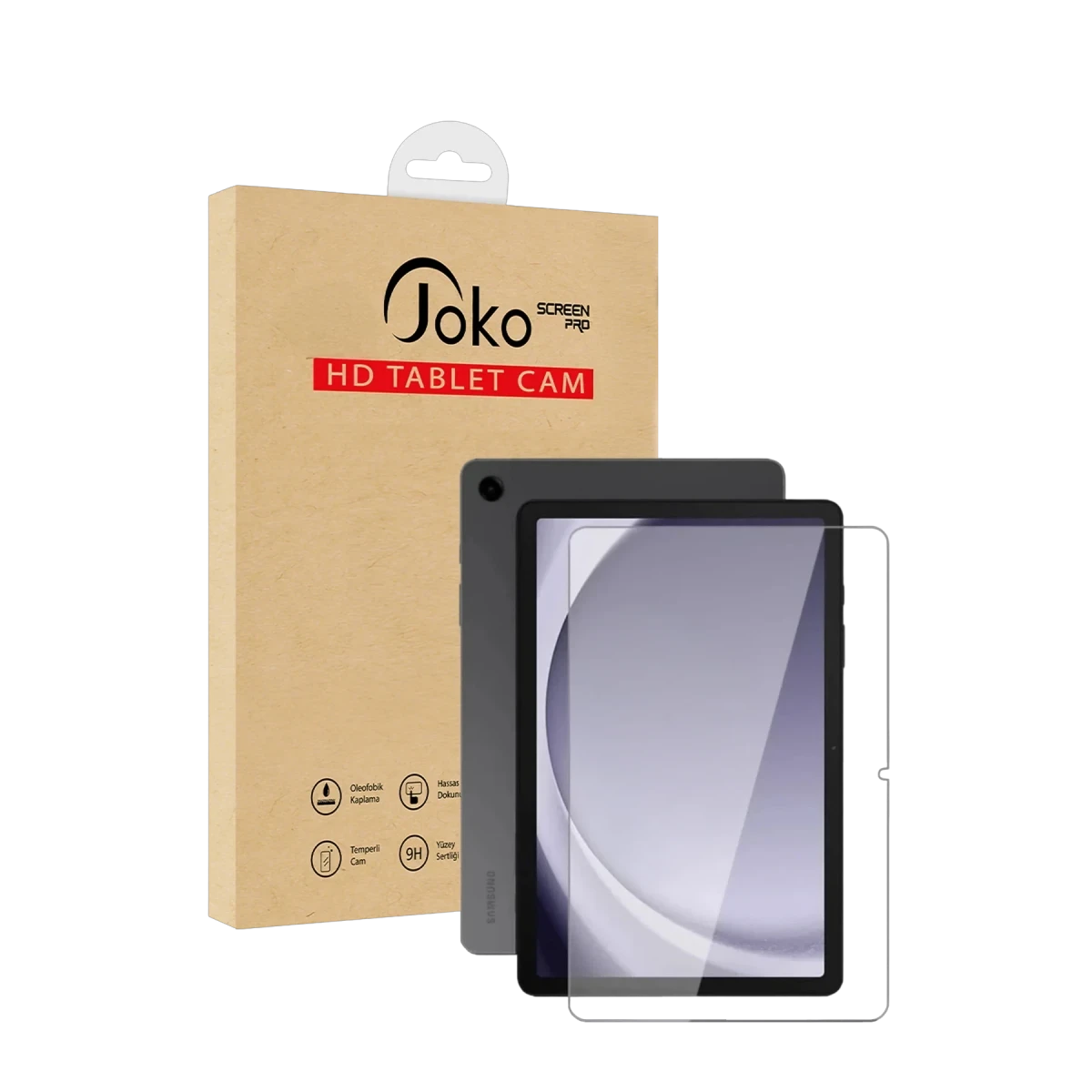 Joko Samsung Galaxy Tab A9 HD Tablet Cam Ekran Koruyucu - Şeffaf